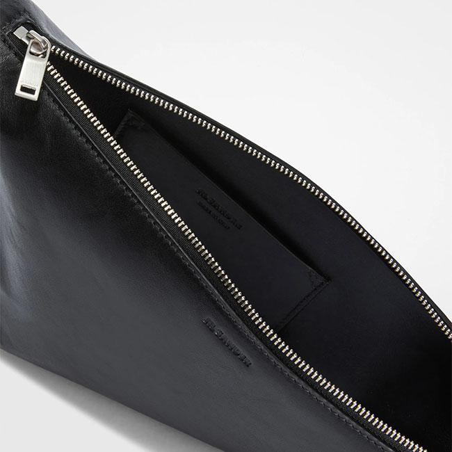 JIL SANDER ジルサンダー TRIANGLE CROSSBODY トライアングル クロスボディーバッグ J26WG0071 P8891 黒 ブラック ショルダーバッグ ポーチの画像