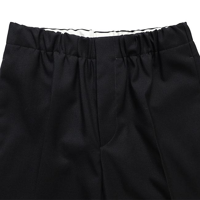 JIL SANDER ジルサンダー W TROUSER 06 AW 18 ウールギャバジン テーパードスラックス J23KA0005 J40159 黒 ブラック イージーパンツ メンズの画像