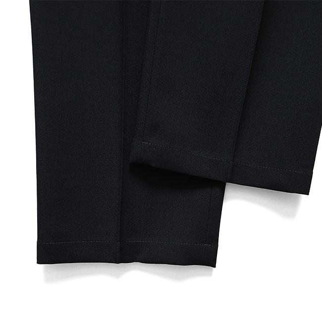 JIL SANDER ジルサンダー W TROUSER 06 AW 18 ウールギャバジン テーパードスラックス J23KA0005 J40159 黒 ブラック イージーパンツ メンズの画像