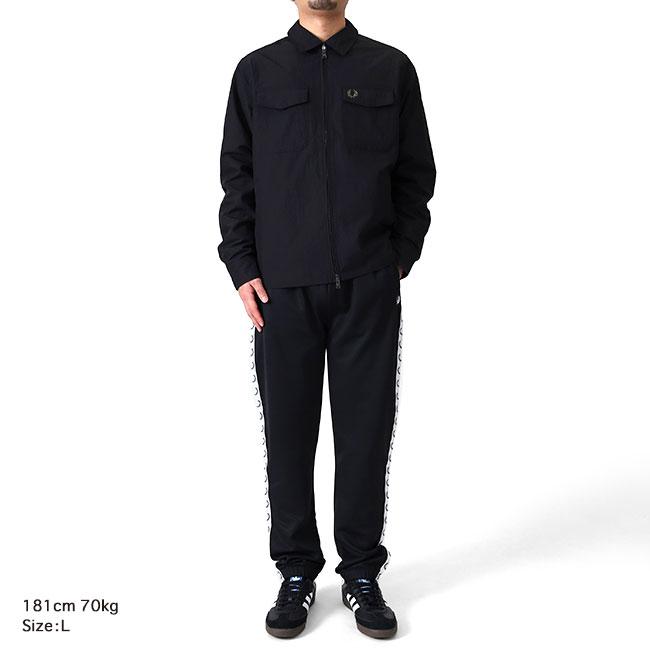 Fred Perry フレッドペリー ナイロン シャツジャケット M5684 黒