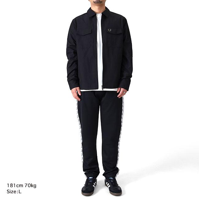 Fred Perry フレッドペリー ナイロン シャツジャケット M5684 黒