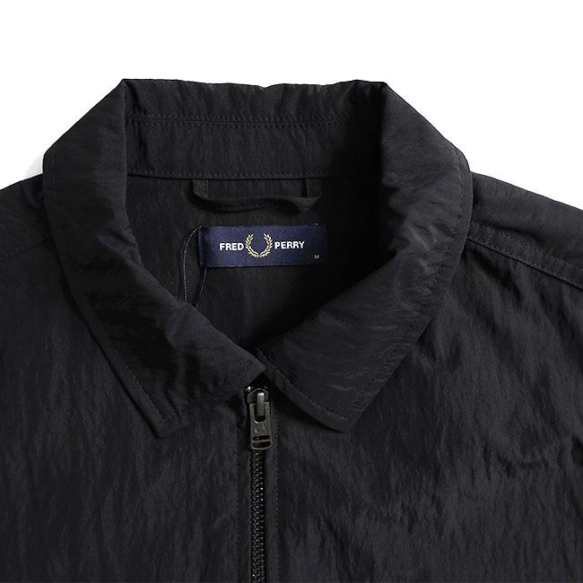 Fred Perry フレッドペリー ナイロン シャツジャケット M5684 黒