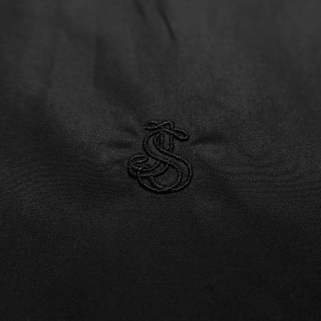 JIL SANDER ジルサンダー コットンポプリン オープンカラーシャツ J22DL0363 J45001 黒 ブラック 半袖シャツ メンズの画像