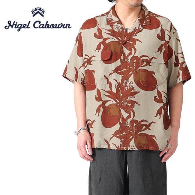 NIGEL CABOURN アロハシャツ サイズ2 Nigel Cabourn(ナイジェルケーボン)ALOHA SHIRT - HIBISCUS 商品