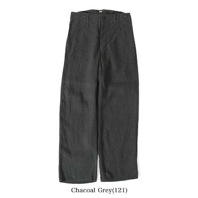 ナイジェル・ケーボン リネン スラックス パンツ ネイビー チノパン ナイジェル・ケーボン】WOMAN / ワイドチノパンツ / WIDE CHINO