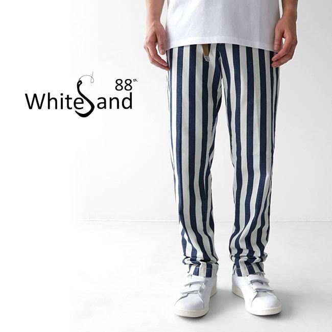 Sale White Sand ホワイトサンド ストレッチ ストライプ イージーパンツ 19su66 323 メンズ Golden State 通販 Paypayモール