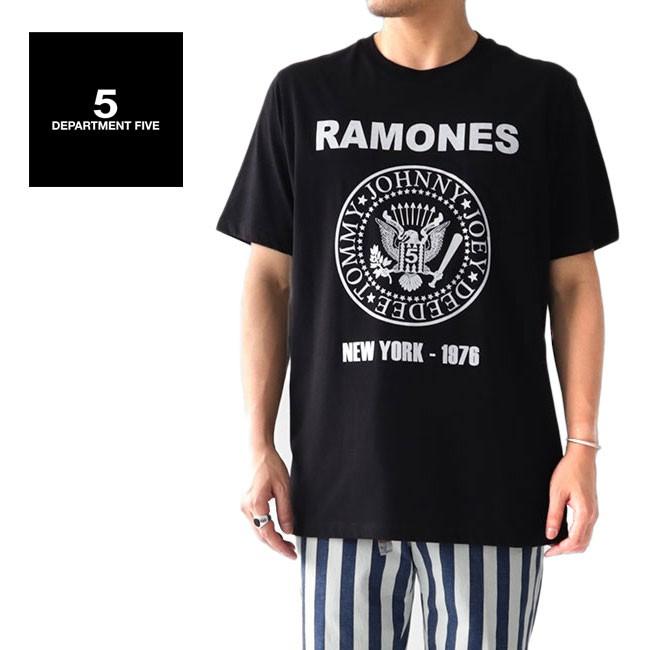 DEPARTMENT FIVE デパートメントファイブ RAMONES ラモーンズ ロックTシャツ U18TRR バンドT メンズ｜golden-state