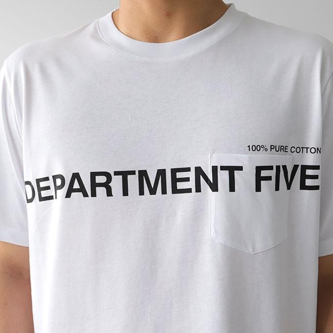 SALE] DEPARTMENT FIVE デパートメントファイブ 胸ポケット ロゴT 