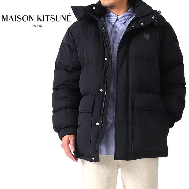 Maison Kitsune メゾンキツネ グレーフォックスヘッドパッチ フード