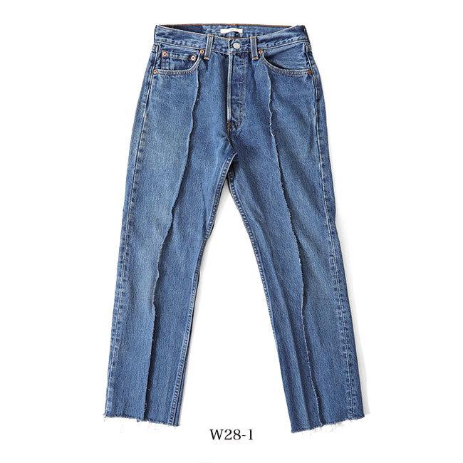 SALE] mill ミル リメイク ストレート ブルーデニム パンツ M19