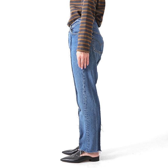 TIME SALE] mill ミル リメイク ストレート ブルーデニム パンツ M19-2
