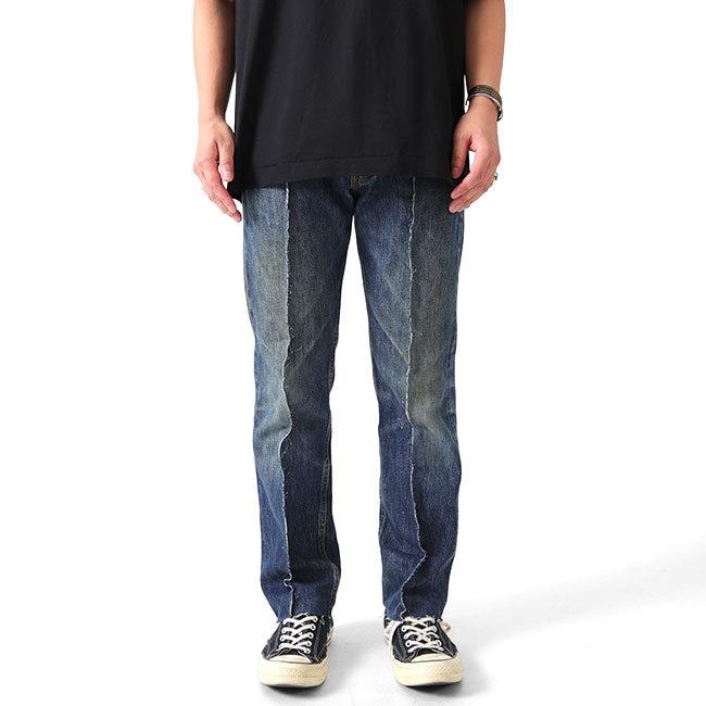 SALE] mill ミル リメイク ストレート ブルーデニム パンツ M19-2-017