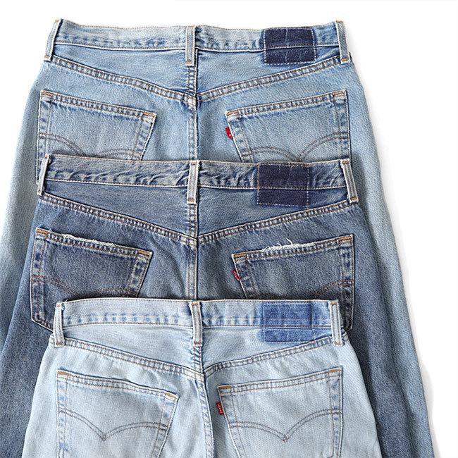 TIME SALE] mill ミル リメイク ストレート ブルーデニム パンツ
