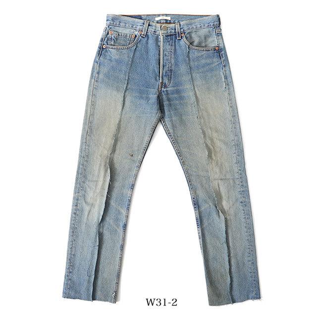 TIME SALE] mill ミル リメイク ストレート ブルーデニム パンツ M19-2