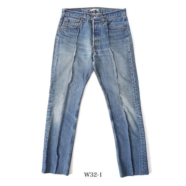 TIME SALE] mill ミル リメイク ストレート ブルーデニム パンツ M19-2