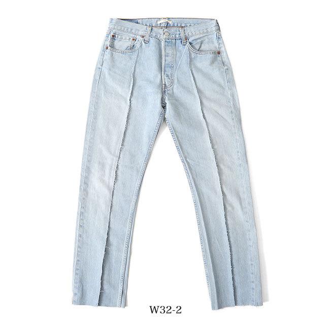 SALE] mill ミル リメイク ストレート ブルーデニム パンツ M19