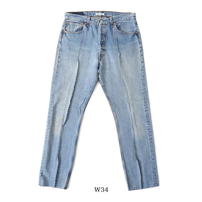 TIME SALE] mill ミル リメイク ストレート ブルーデニム パンツ M19-2