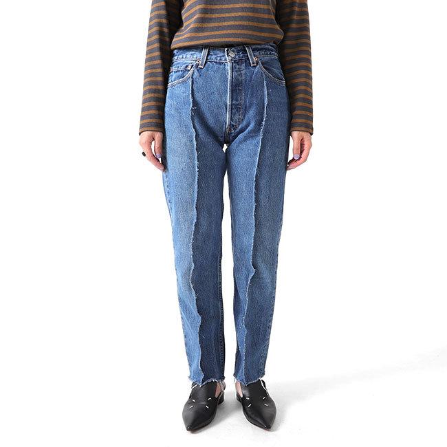 TIME SALE] mill ミル リメイク ストレート ブルーデニム パンツ M19-2