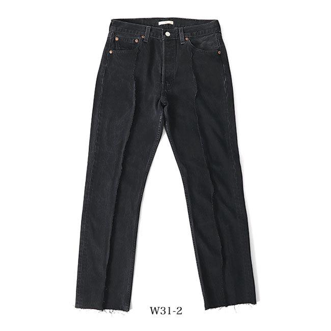 SALE] mill ミル リメイク ストレート ブラックデニム パンツ M19-2