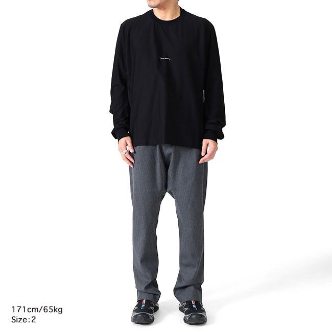 FUMITO GANRYU 長袖カットソー グレー FUMITO GANRYU × Dickies フミト ガンリュウ ディッキーズ プリーツ