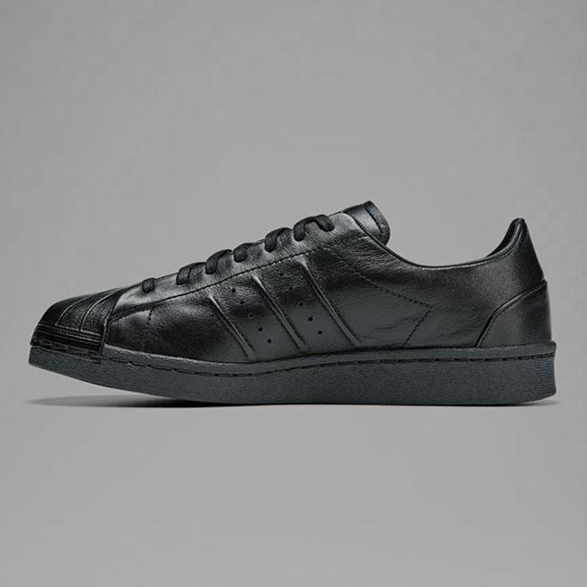 Y-3 ワイスリー SUPERSTAR スーパースター ブラック レザースニーカー IE3237 黒 シューズ メンズの画像