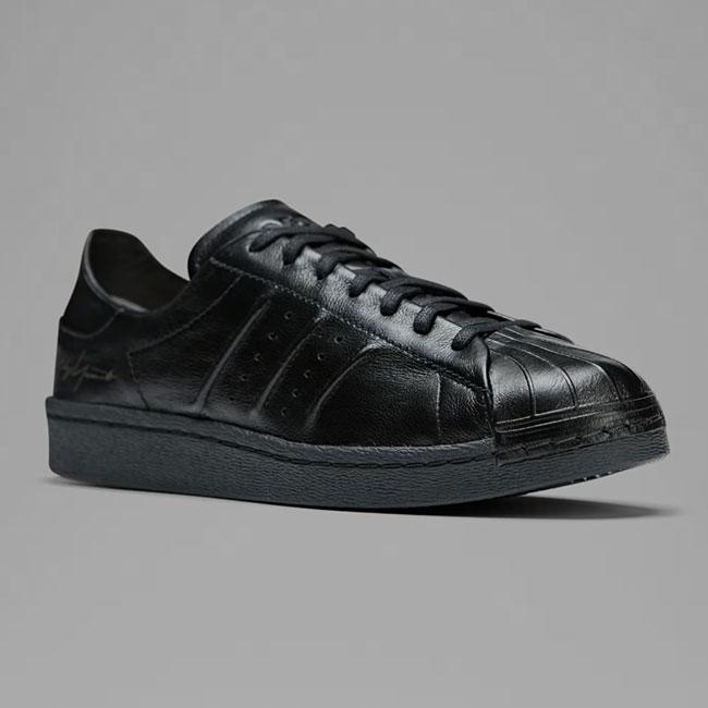 Y-3 ワイスリー SUPERSTAR スーパースター ブラック レザースニーカー IE3237 黒 シューズ メンズの画像
