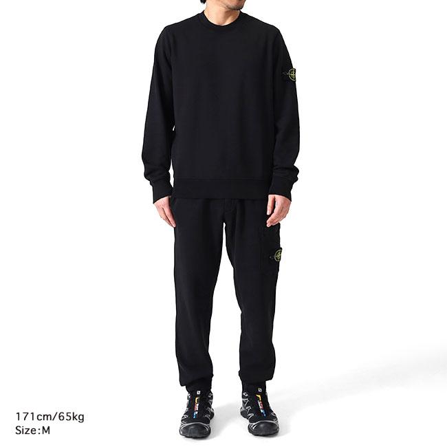 Stone  スウェット　クルーネック STONE ISLAND ブラック クルーネック トレーナー 2019AW】STONE