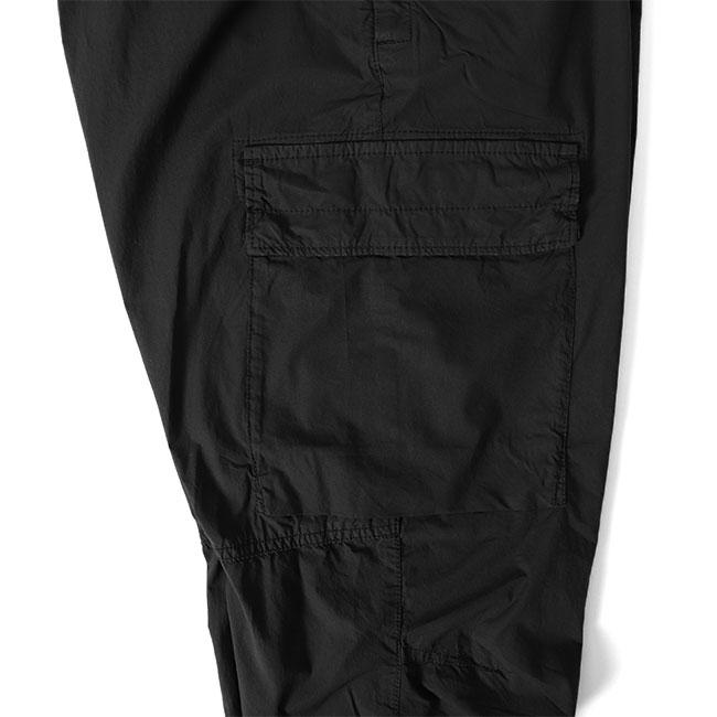 Stone Island ストーンアイランド ガーメントダイ テーパード カーゴパンツ K1S153100313 K2S153100031 S0010 黒 メンズの画像