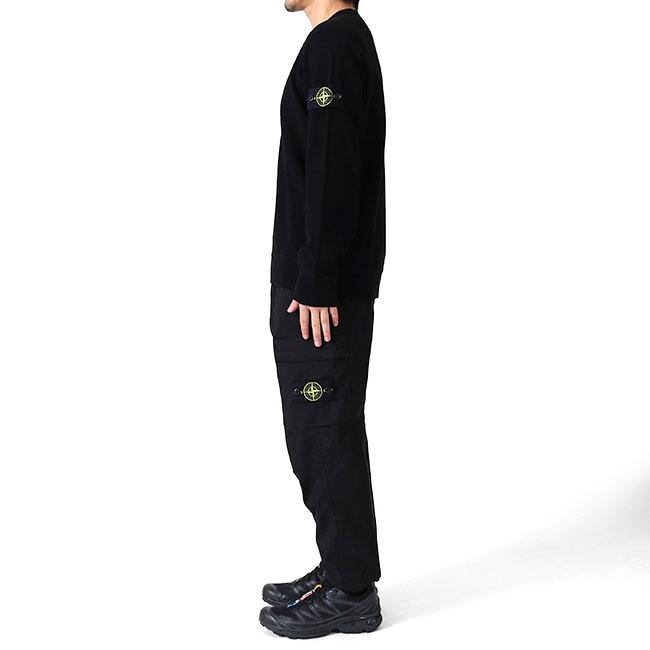 Stone Island ストーンアイランド ガーメントダイ テーパード カーゴパンツ K1S153100313 K2S153100031 S0010 黒 メンズの画像