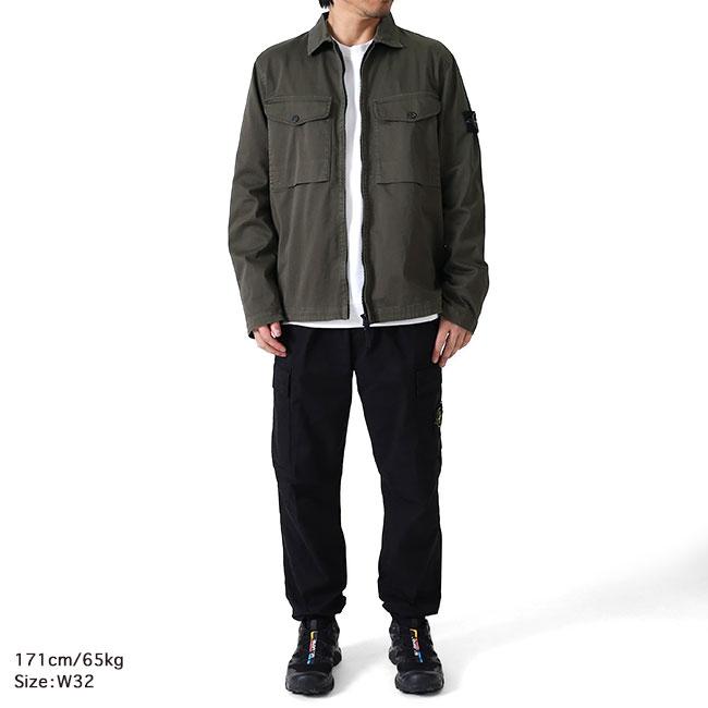 Stone Island ストーンアイランド ガーメントダイ テーパード カーゴパンツ K1S153100313 K2S153100031 S0010 黒 メンズの画像