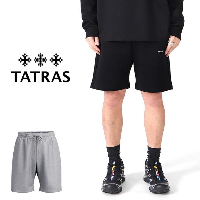 TATRAS スウェットショートパンツ ブラック TATRAS タトラス FUSSA フッサ スウェットショーツ ショートパンツ