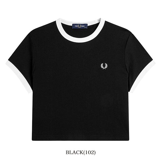 Fred Perry フレッドペリー クロップド リンガーTシャツ G9163