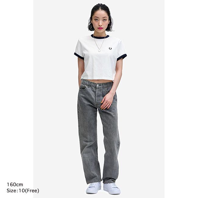 Fred Perry フレッドペリー クロップド リンガーTシャツ G9163