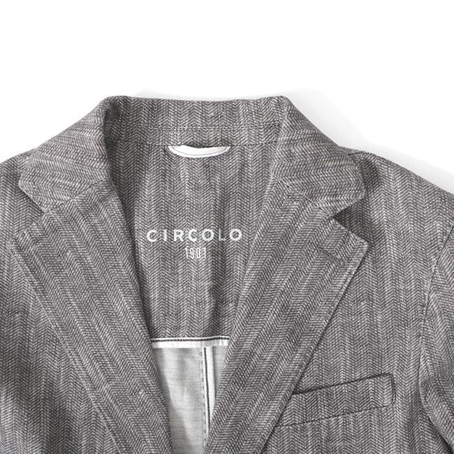 CIRCOLO 1901（チルコロ 1901） ヘリンボーンプリント ストレッチ