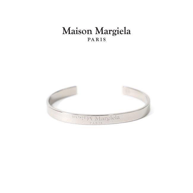 TIME SALE] Maison Margiela メゾンマルジェラ シルバー ロゴ バングル 