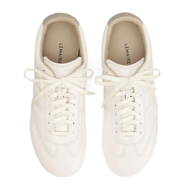 [SALE] LEMAIRE ルメール ラムスキンレザー ソフトランナーシューズ FO0227 LL0023 白 ホワイト メンズの画像