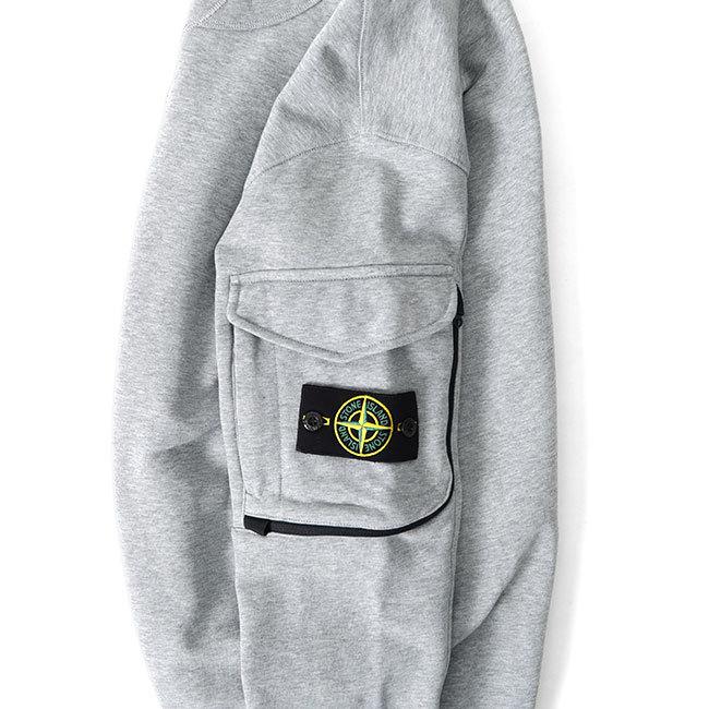 し　ストーンアイランド　スウェット STONE ISLAND (ストーンアイランド) ロゴワッペン スウェット