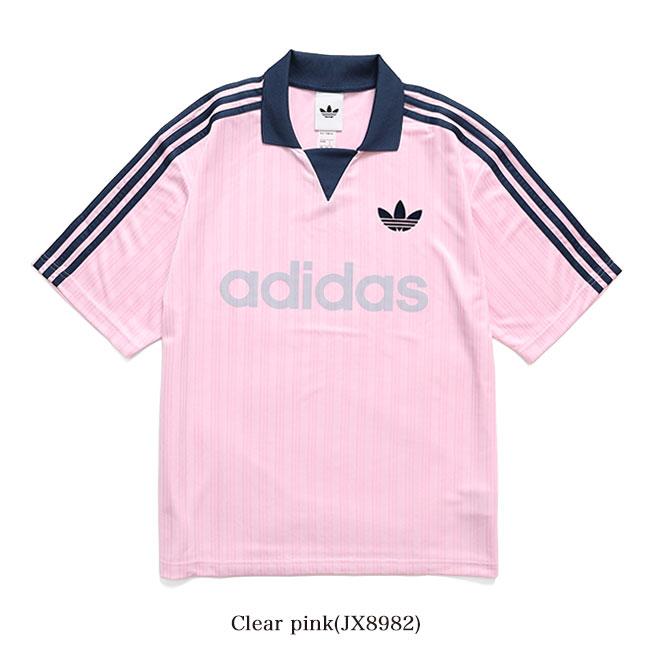 アディダス シャツ ピンク adidas adidas（アディダス） tシャツ ジャカード・ストライプ・ジャージー