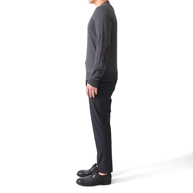 マルジェラ　　ネイビー 肘当て付きセーターコットンXL Maison Margiela（メゾンマルジェラ） エルボーパッチ ウールセーター