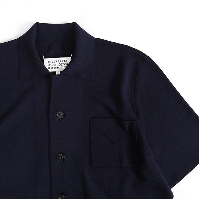 Maison Margiela メゾンマルジェラ オープンカラー ニットシャツ Maison Margiela メゾンマルジェラ オープンカラー ニットシャツ