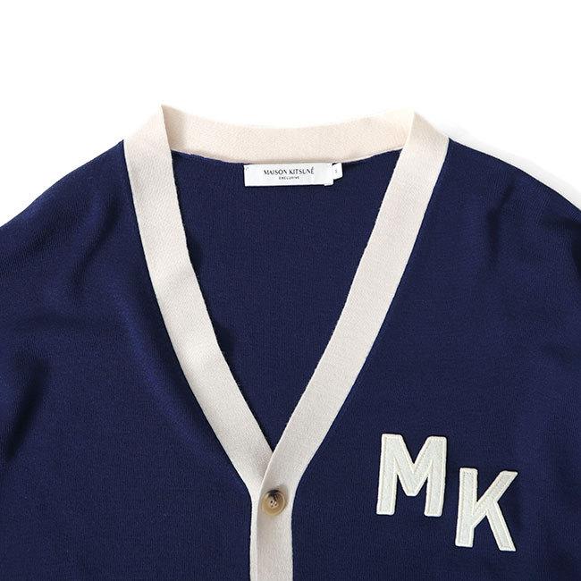 メゾンキツネ オリンピア オーバーサイズ コラボ Vネックカーディガン Maison Kitsune × OLYMPIA メゾンキツネ オリンピア オーバーサイズ