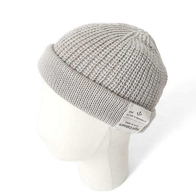 Nigel Cabourn ナイジェルケーボン リネン ラベルロゴ ニットキャップ