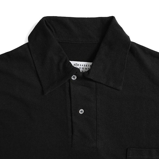 stone 黒ポロシャツ Stone Island ストーンアイランド MAGLIA RWS ラムウール