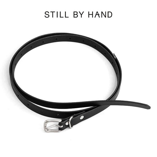 Still By Hand スティルバイハンド 16mm レザー ナローベルト GD03252