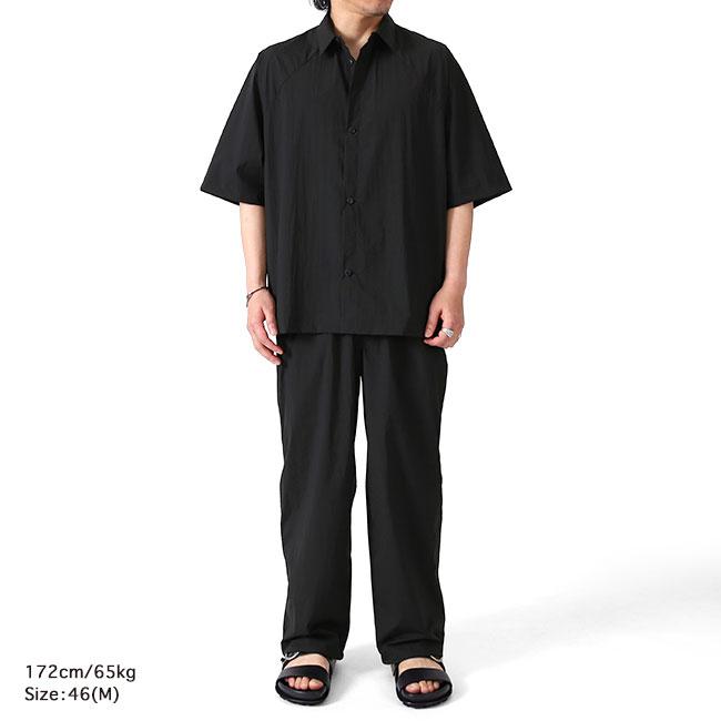 Still By Hand スティルバイハンド ストレッチナイロン ラグランシャツ