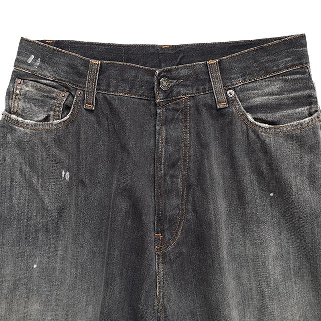 Acne Studios アクネストゥディオズ ペイント ルーズフィット ブラックトラファルガー ジーンズ 2023 U Black Trafalgar ジーパン デニム メンズ レディースの画像