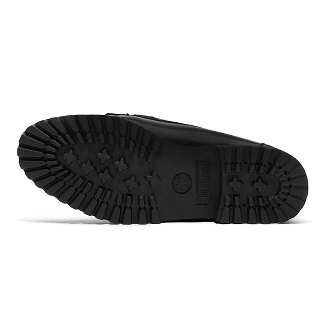 Timberland ティンバーランド オーセンティック レザーローファー A2MSCW02 黒 ブラック タッセル メンズの画像