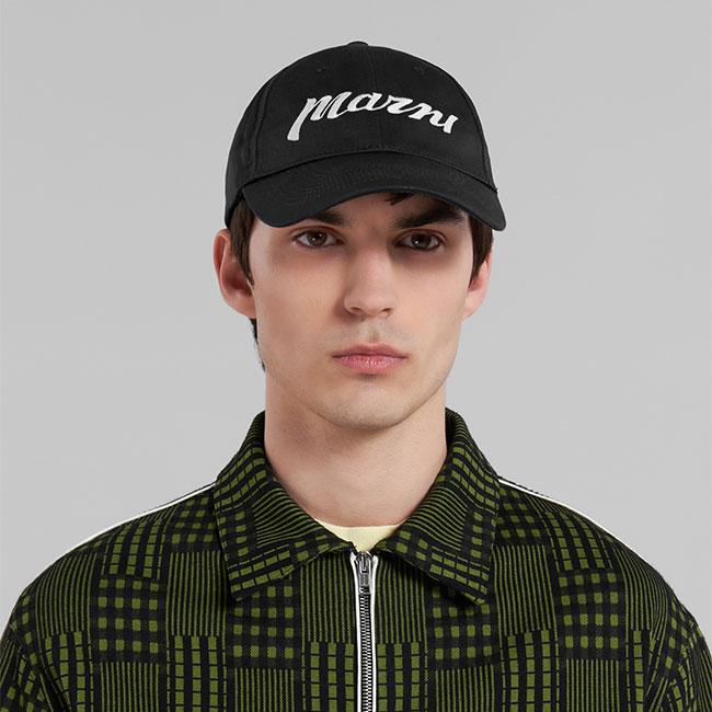 TIME SALE] MARNI マルニ コットンツイル 刺繍ロゴ 6パネル