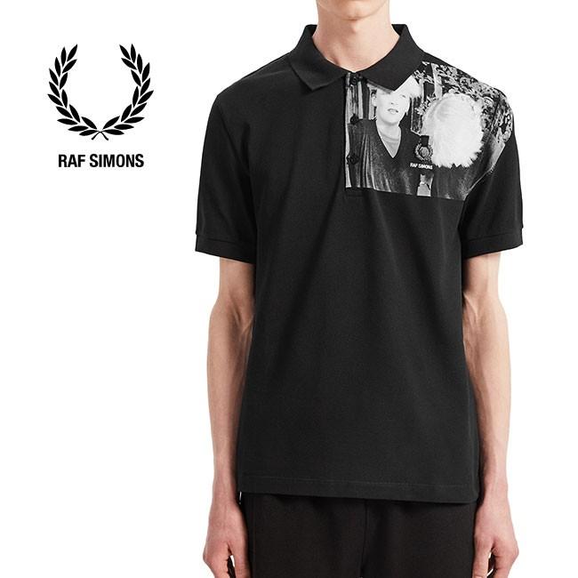 Fred Perry by RAF SIMONS フレッドペリー ラフシモンズ フォト 鹿の子 ポロシャツ SM7050 ピケ メンズ レディース｜golden-state