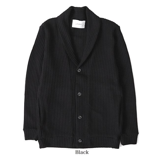 日本製　sea green ショールカラー　カーディガン　ビッグ　ワッフル SEAGREEN カーディガン SEAGREEN(シーグリーン) BIG WAFFLE